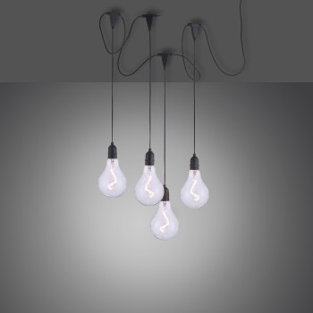 Lustra LED ENNI negru Zuma Line 19094-18, 50x11 cm, 1.8W