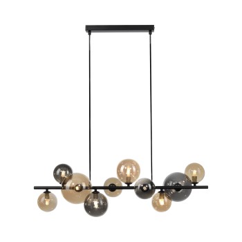 Lustra POPSICLE fumuriu Zuma Line 2583-18, 85x35 cm, 10xG9