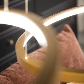Lustra LED LIRIA auriu Zuma Line MS756090, 170W