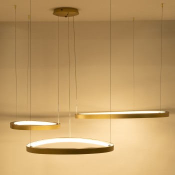 Lustra LED LIRIA auriu Zuma Line MS756090, 170W