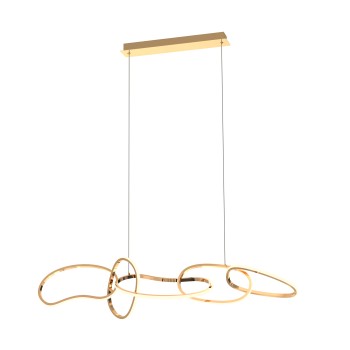 Lustra LED CHOLET auriu francez Zuma Line MD7361-5A-EGT, 118x24 cm, 56W