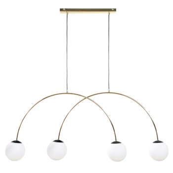 Lustra BOW auriu Zuma Line 1219, 120x15 cm, 4xE14