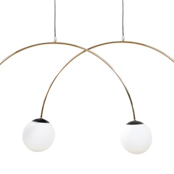 Lustra BOW auriu Zuma Line 1219, 120x15 cm, 4xE14
