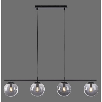 Lustra BIG WIDOW negru Zuma Line 14604-18, 150x16 cm, 4xE14