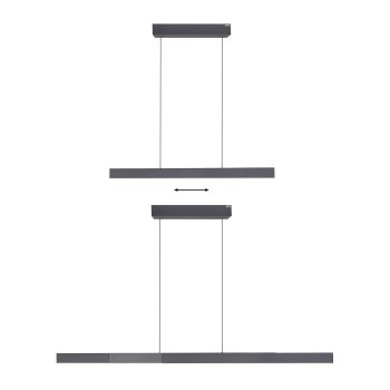Lustra LED PURE MOTO-RISE negru Zuma Line 2545-18, 200x8.2 cm, 13W