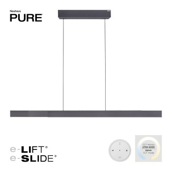 Lustra LED PURE MOTO-RISE negru Zuma Line 2545-18, 200x8.2 cm, 13W