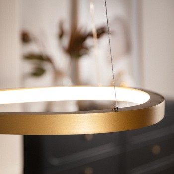 Lustra LED LIRIA auriu Zuma Line MS756060, D61.5 cm, 60W