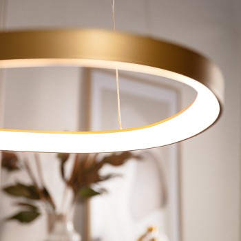 Lustra LED LIRIA auriu Zuma Line MS756060, D61.5 cm, 60W