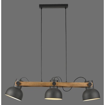 Lustra CUP 2.0 negru Zuma Line 15743-18, 120x16.6 cm, 3xE27