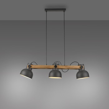 Lustra CUP 2.0 negru Zuma Line 15743-18, 120x16.6 cm, 3xE27