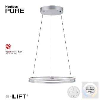 Lustra LED PURE E-LOOP aluminiu Zuma Line 2551-95, D70.1 cm, 53W