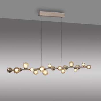Lustra LED PURE E-POPUP maro Zuma Line 2558-97, 180x29.5 cm, 1.8W