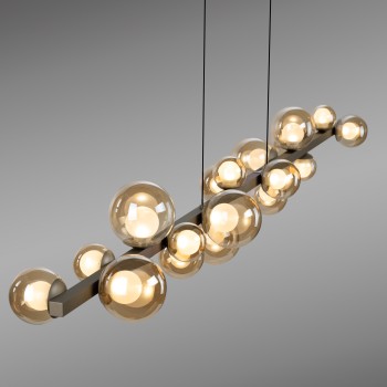 Lustra LED PURE E-POPUP maro Zuma Line 2558-97, 180x29.5 cm, 1.8W