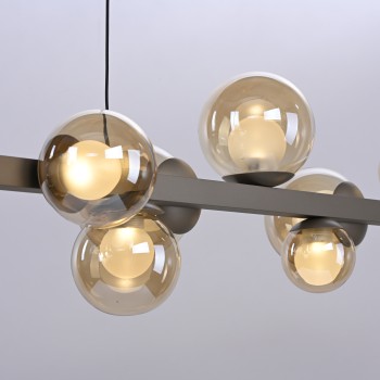 Lustra LED PURE E-POPUP maro Zuma Line 2558-97, 180x29.5 cm, 1.8W