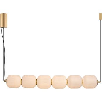 Lustra LED AKARI auriu Zuma Line DU31292/50W, 114x13.5 cm, 50W