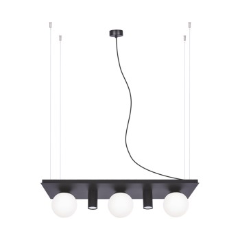 Lustra PLANT negru Zuma Line 5555, 80x25 cm, 5xE14