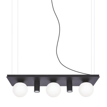 Lustra PLANT negru Zuma Line 5555, 80x25 cm, 5xE14