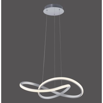 Lustra LED MARIA aluminiu Zuma Line 15402-95, D57 cm, 29.5W