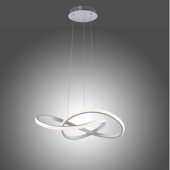 Lustra LED MARIA aluminiu Zuma Line 15402-95, D57 cm, 29.5W