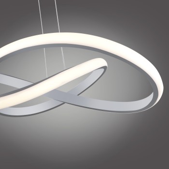 Lustra LED MARIA aluminiu Zuma Line 15402-95, D57 cm, 29.5W