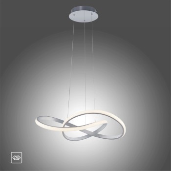 Lustra LED MARIA aluminiu Zuma Line 15402-95, D57 cm, 29.5W