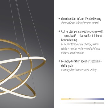 Lustra LED TESSARA alama mata Zuma Line 2124-60, D109 cm, 97W