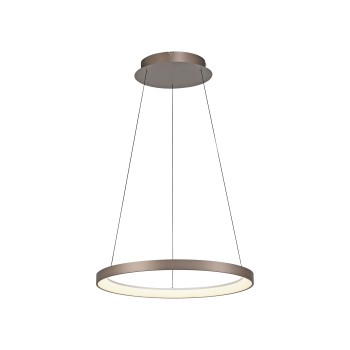 Lustra LED HOOP cafeniu Zuma Line 2851-36, D57 cm, 42W