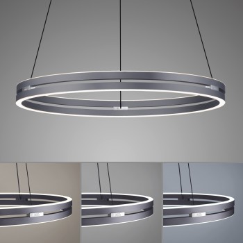 Lustra LED PURE E-LOOP gri Zuma Line 2551-15, D70.1 cm, 53W