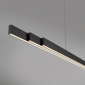 Lustra LED Q-ARIAN antracit Zuma Line 2569-13, 179x10.5 cm, 55W, RGB