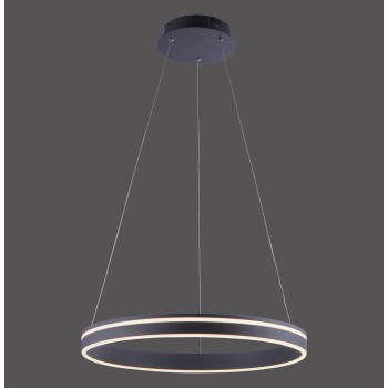 Lustra LED Q-VITO antracit Zuma Line 8411-13, D59 cm, 44W
